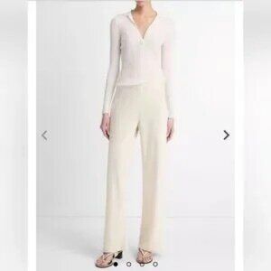 Vince Satin High Waist Bias Pants